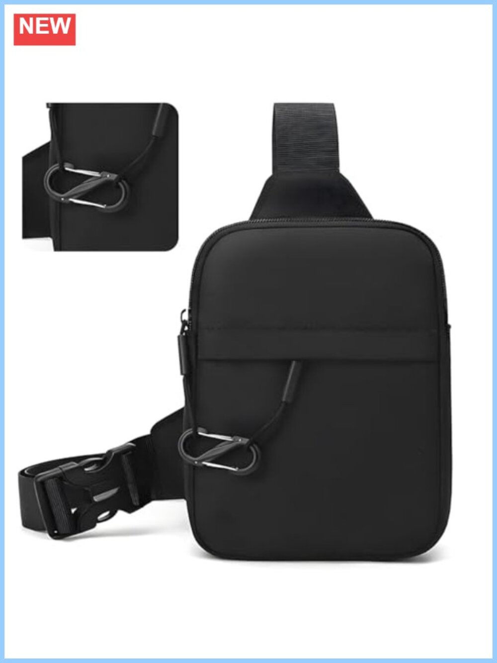 Anti-Theft Sling Bag Mini Crossbody Chest Backpack Waterproof Passport Holder